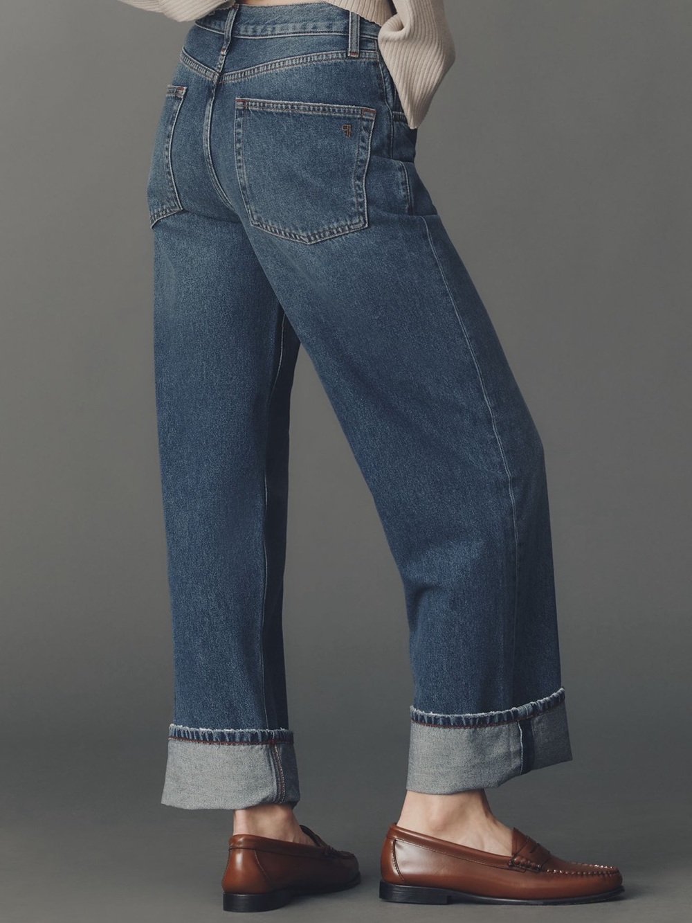 Pilcro 28 Baggy Beau Boyfriend Mid-Rise Relaxed Jeans - Picture 3 of 8